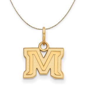 14k Yellow Gold Montana State X-Small Necklace - 22 Inch
